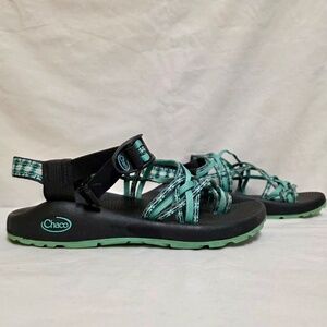 Chaco Z/Cloud 2 Teal Women's Hiking Sandals Size 7 - Toe Loop